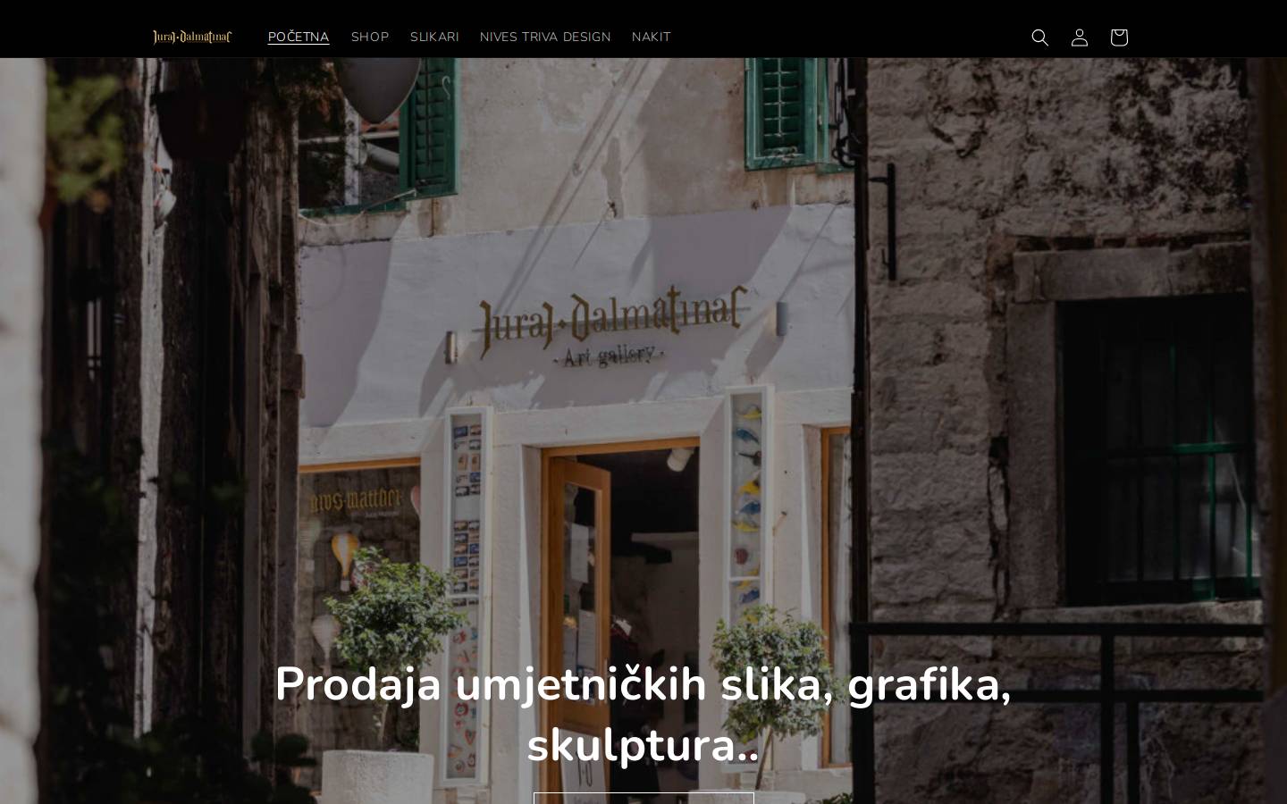 galerijajurajdalmatinac.com homepage screenshot