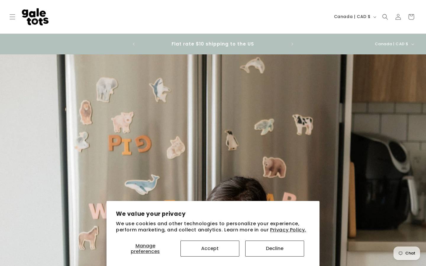 galetots.com homepage screenshot