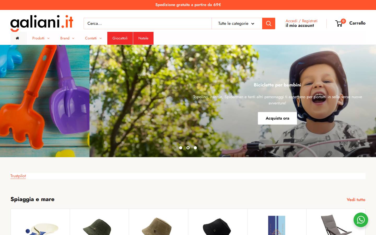 galiani.it homepage screenshot