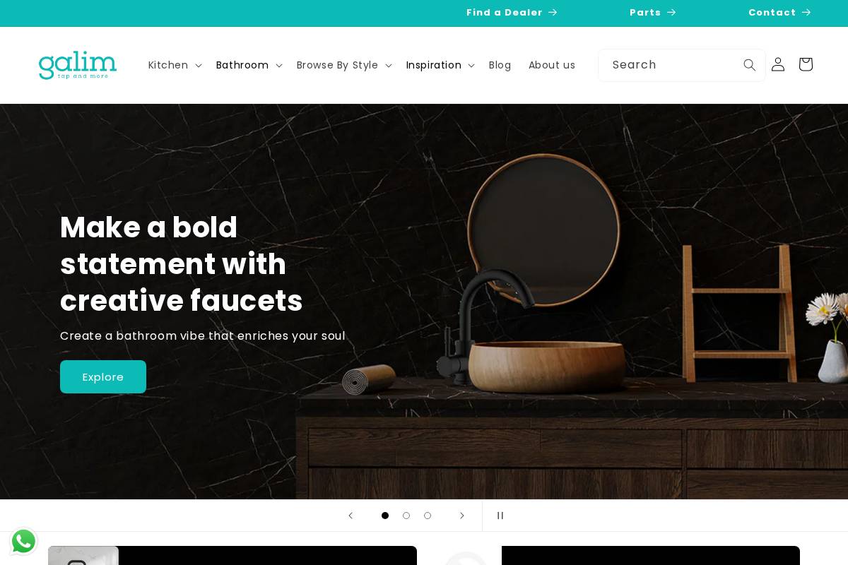galimbath.com homepage screenshot