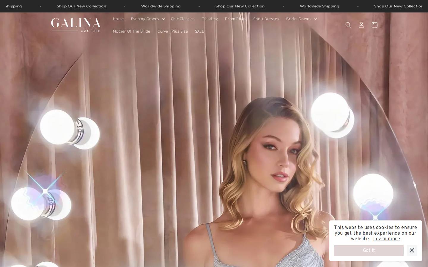galina-couture.com homepage screenshot