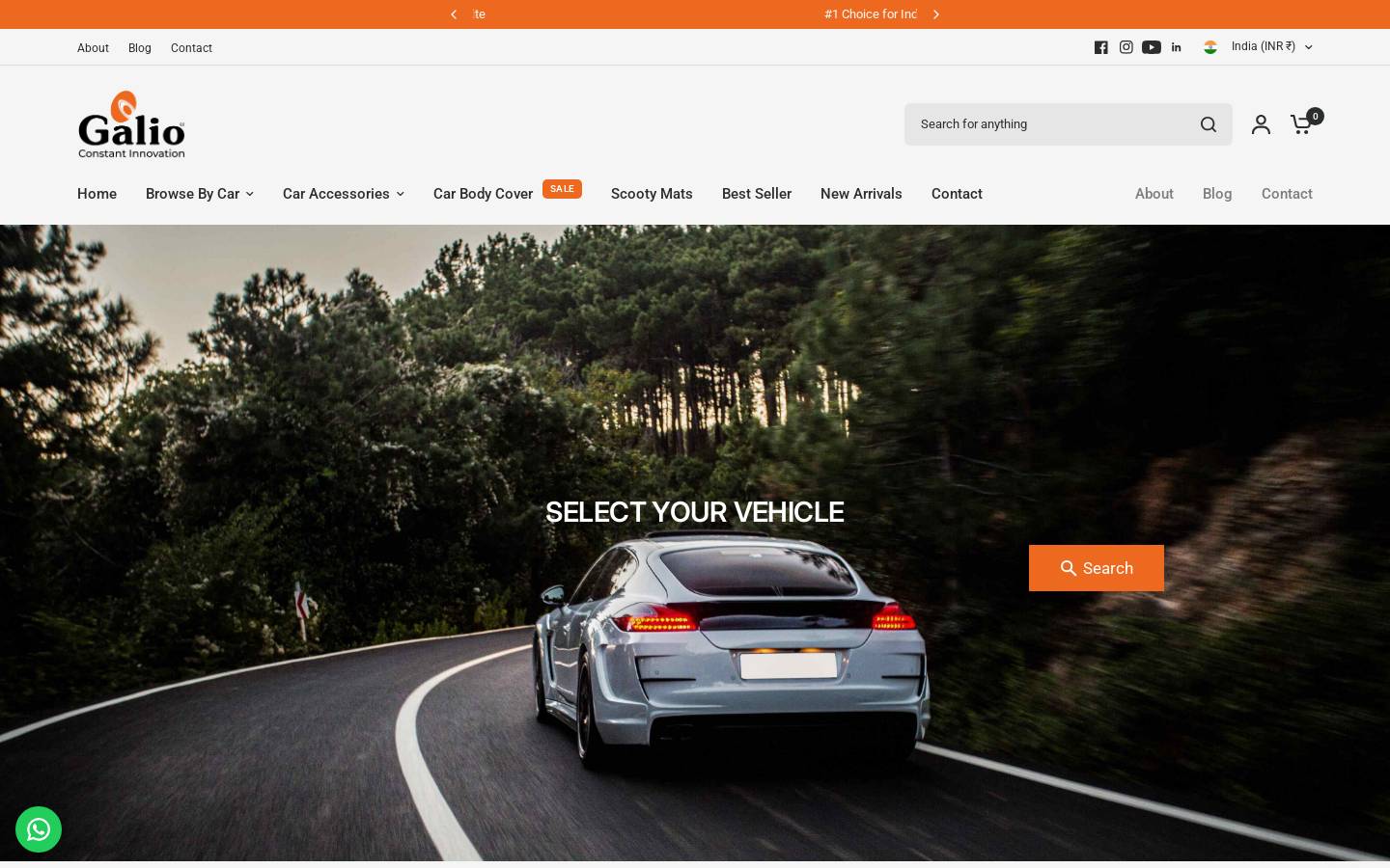 galioindia.com homepage screenshot