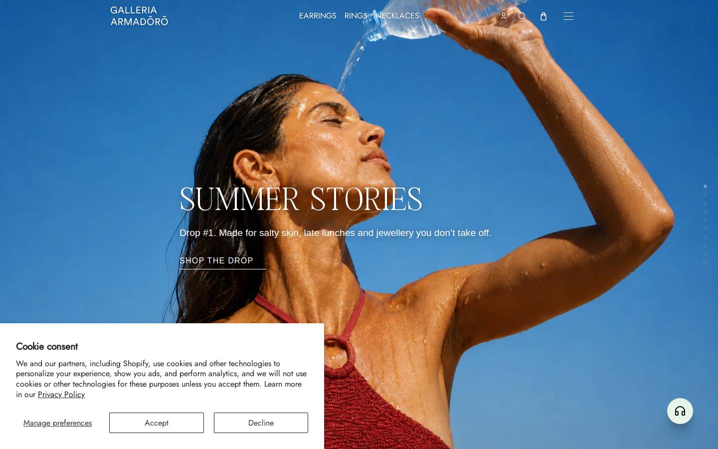 galleria-armadoro.com homepage screenshot