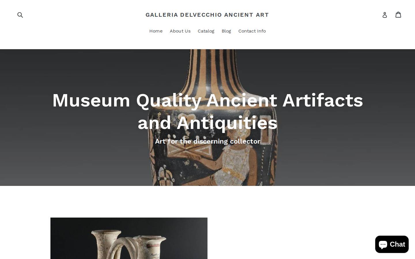 galleriadelvecchio.com homepage screenshot