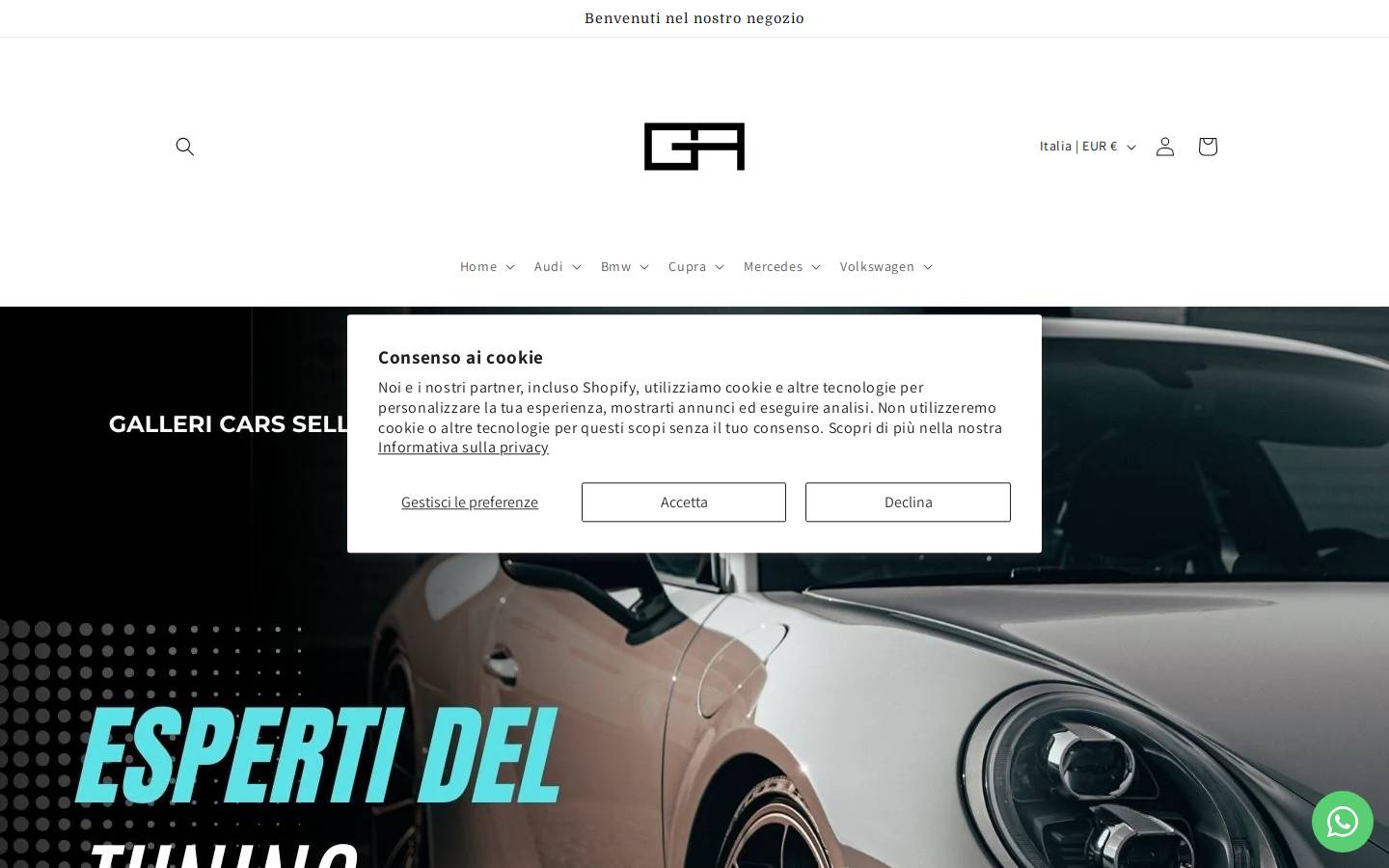 galleriauto.com homepage screenshot