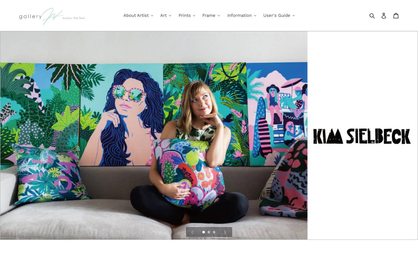 gallerywa.jp homepage screenshot