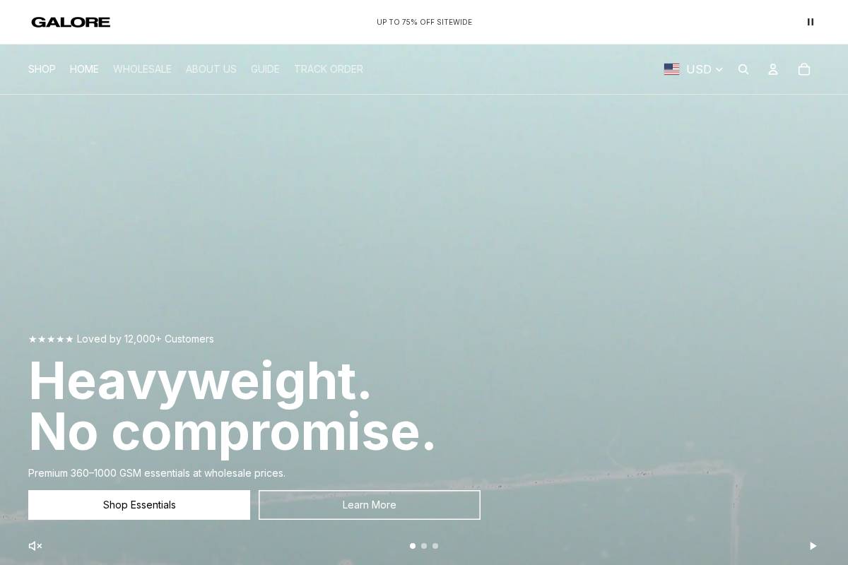 Galoreyyz homepage screenshot