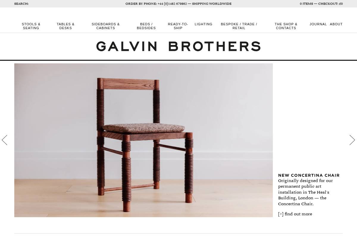 Galvinbrothers homepage screenshot