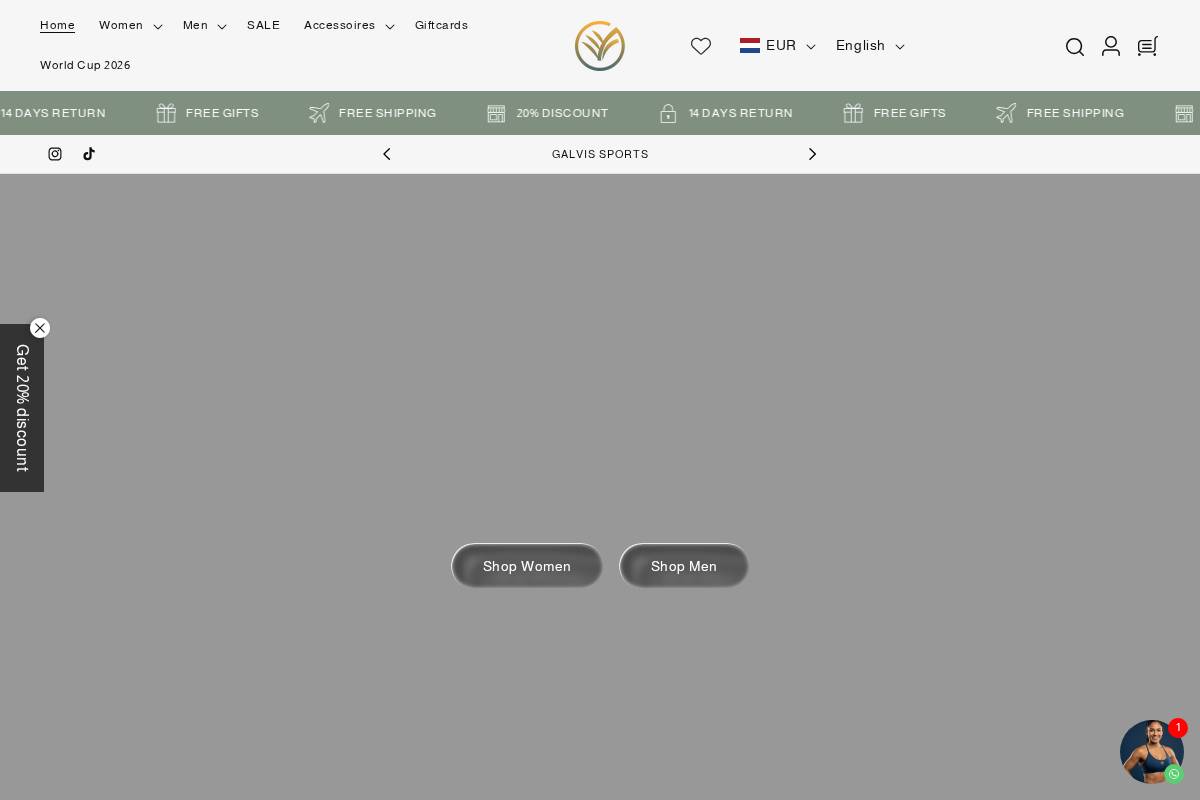 Galvis Sports homepage screenshot