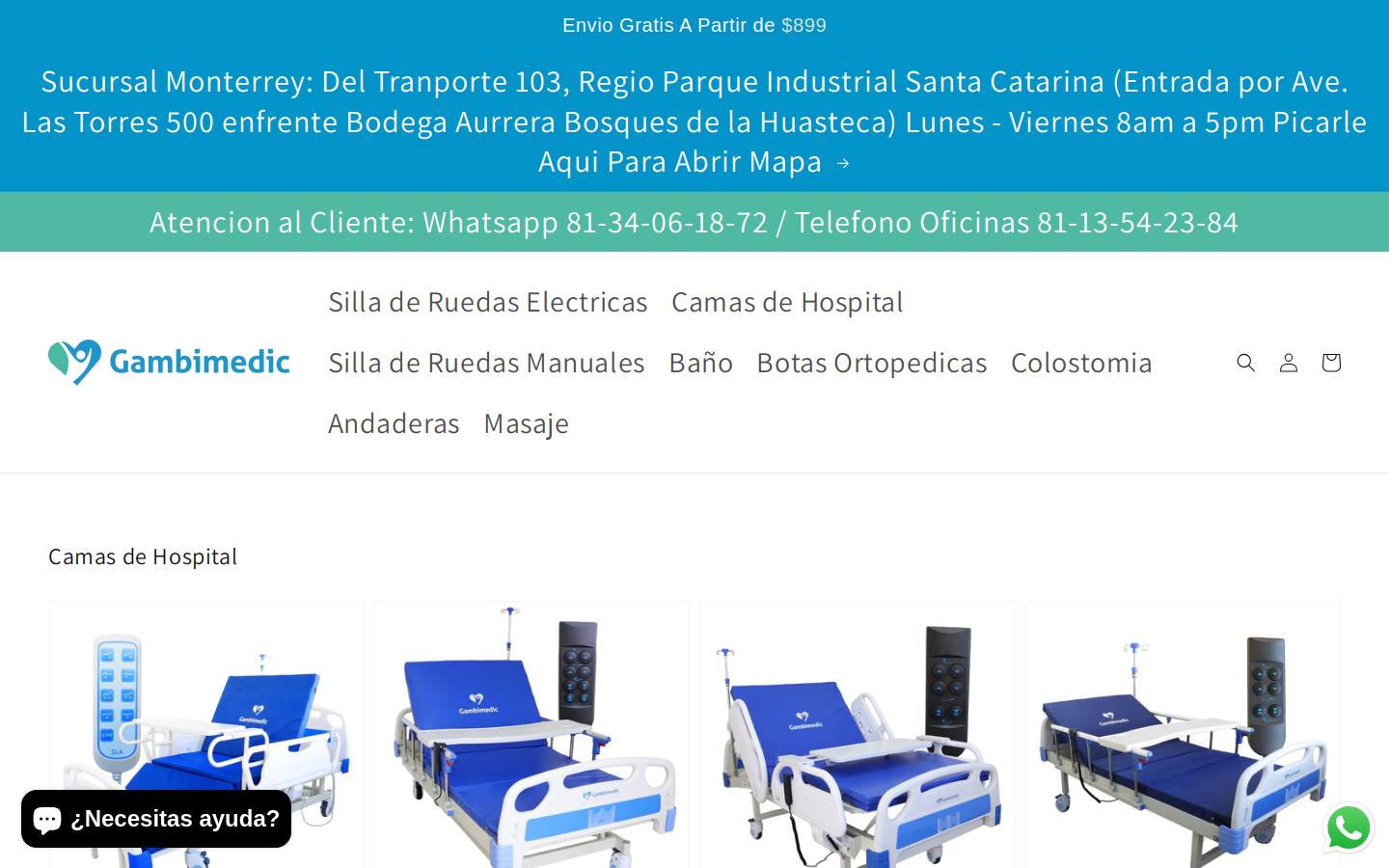 gambimedic.com.mx homepage screenshot