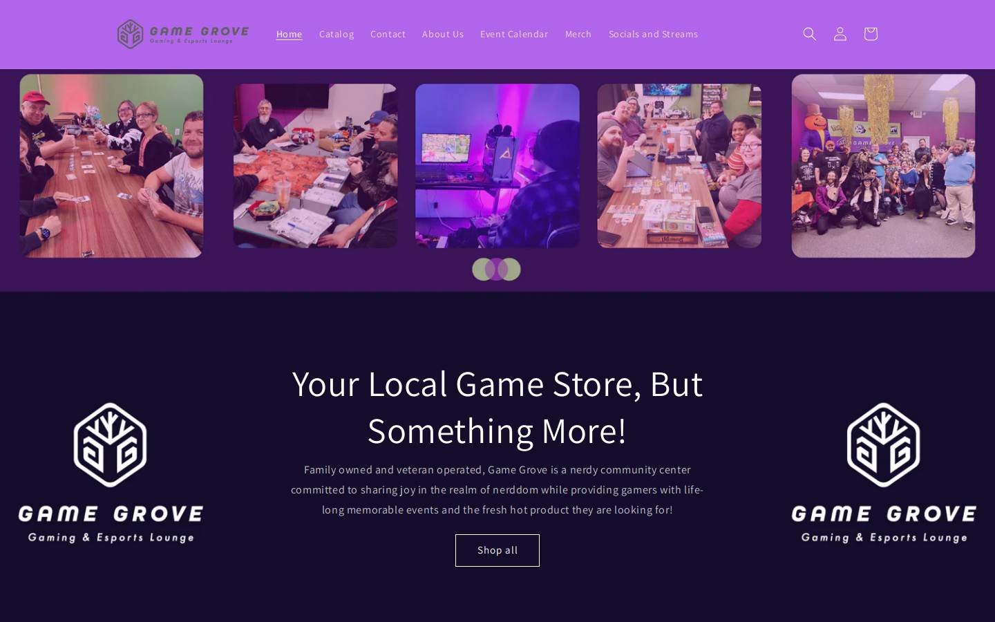 game-grove.shop homepage screenshot