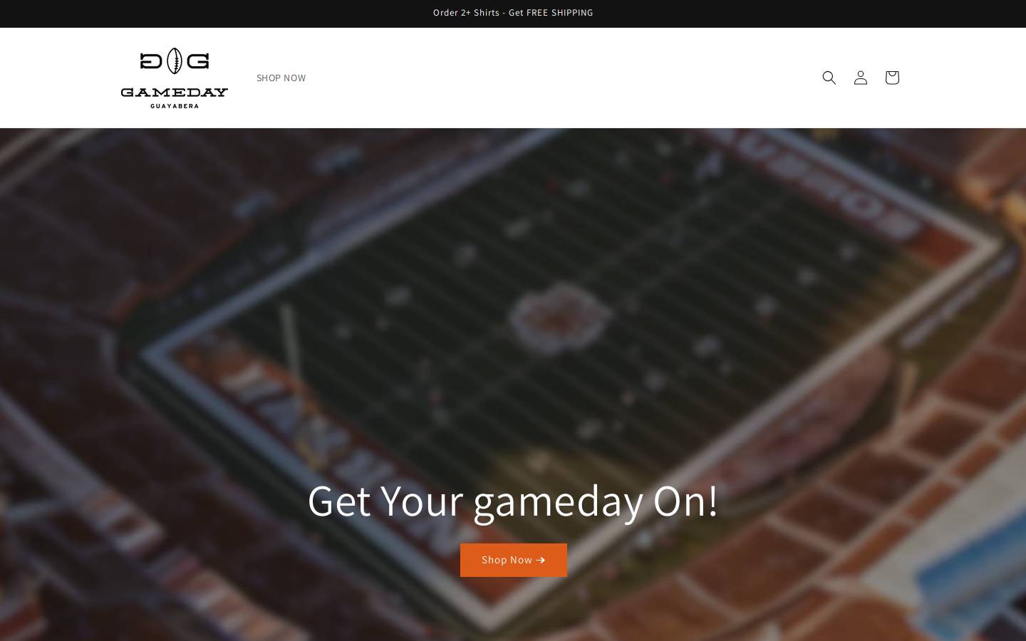 gamedayguayabera.com homepage screenshot