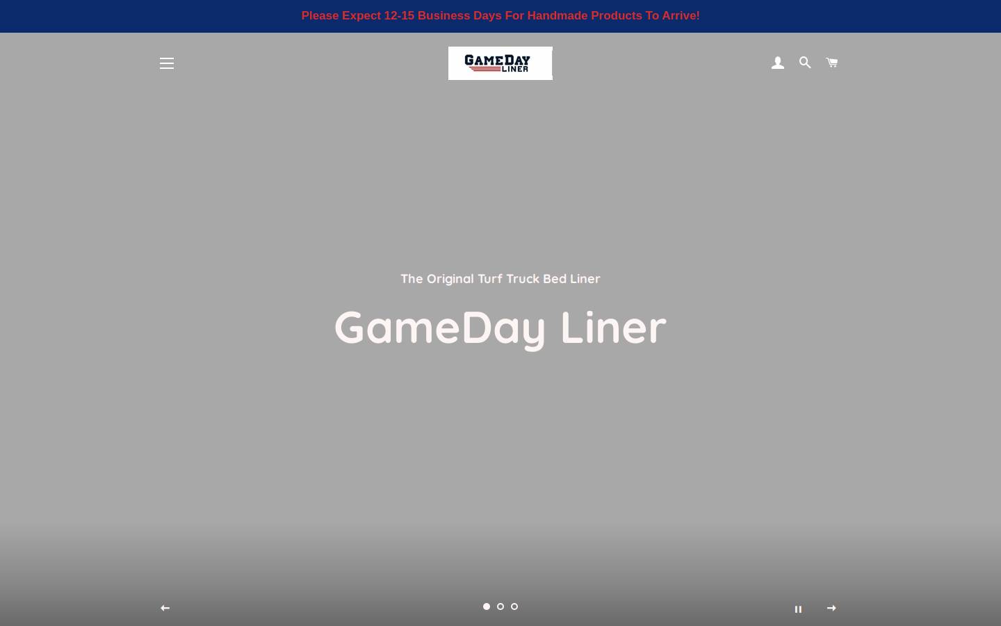 gamedayliner.com homepage screenshot