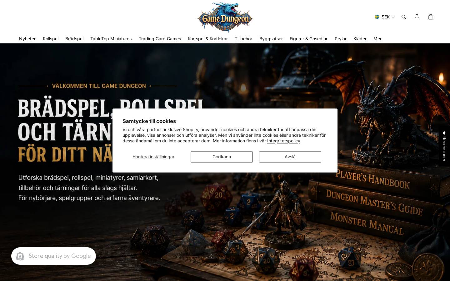 Gamedungeon homepage screenshot
