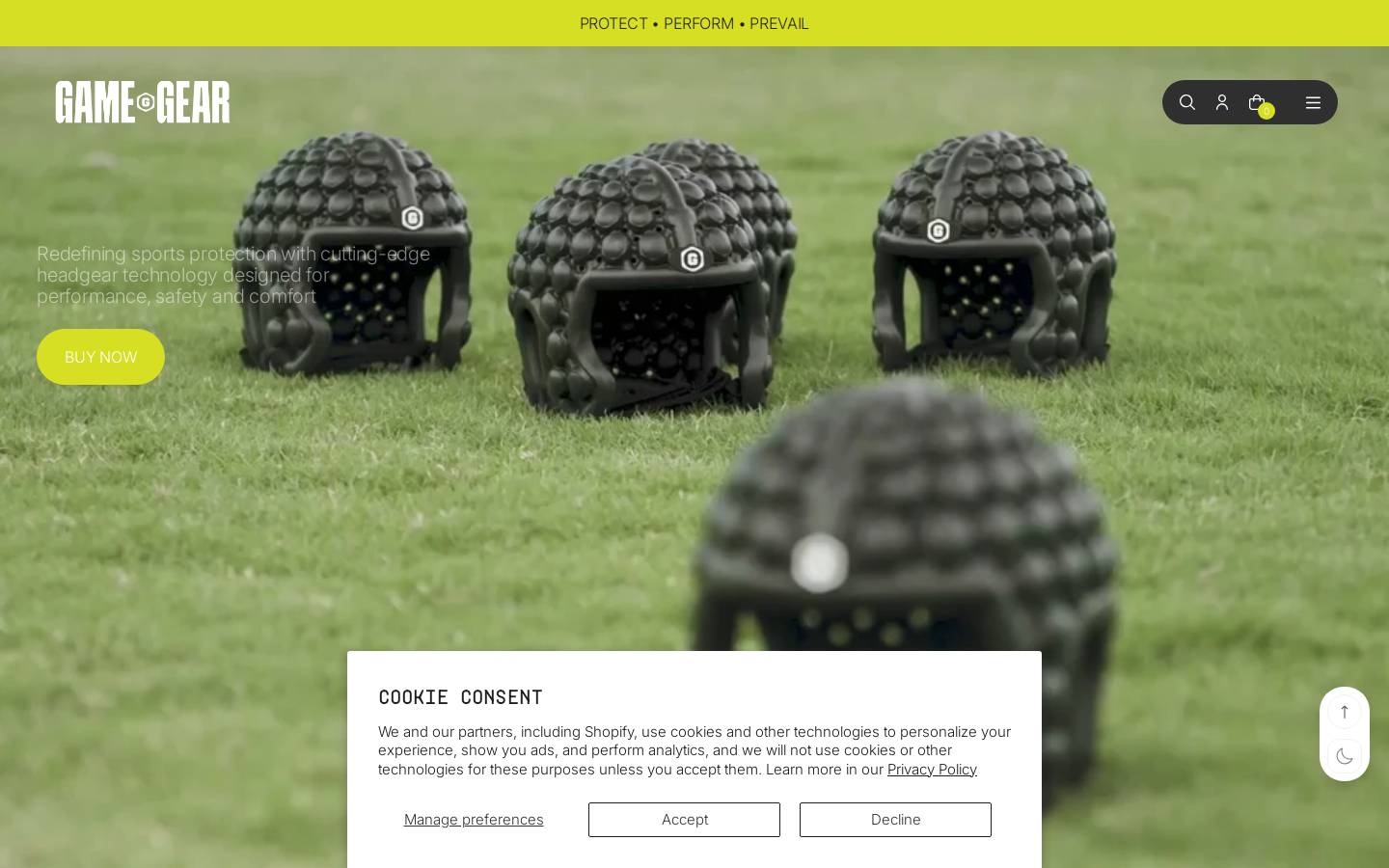 gamegear.au homepage screenshot
