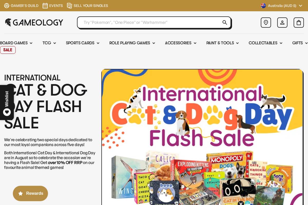 gameology.com.au homepage screenshot
