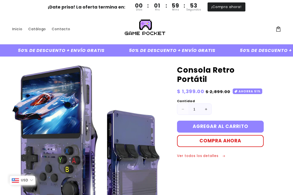 Game Pocket homepage screenshot