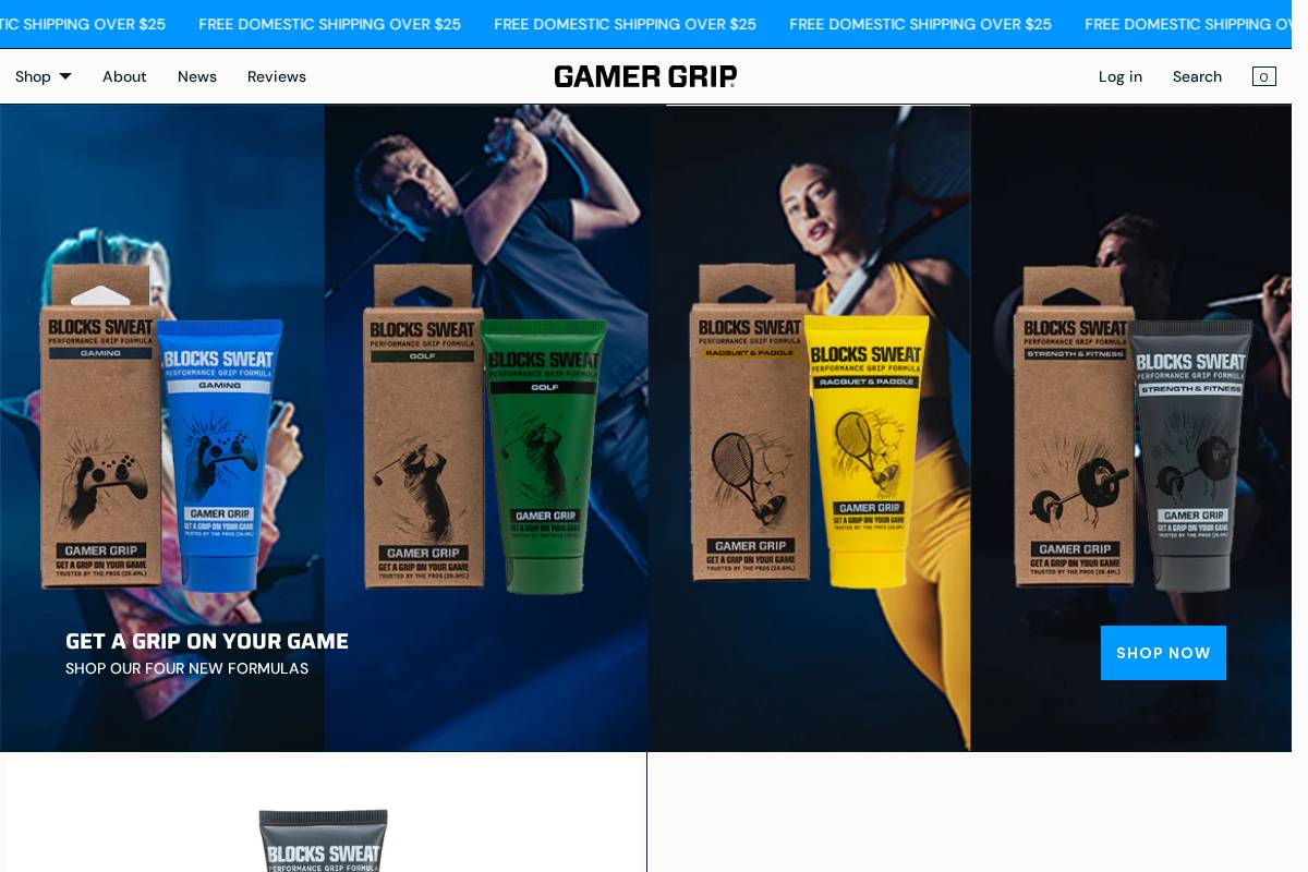 gamergrip.com homepage screenshot