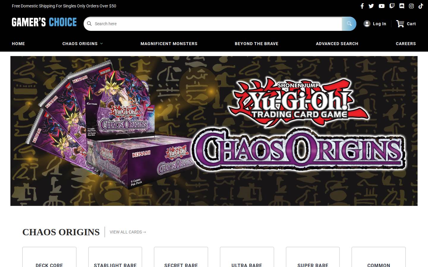 gamerschoice.com homepage screenshot