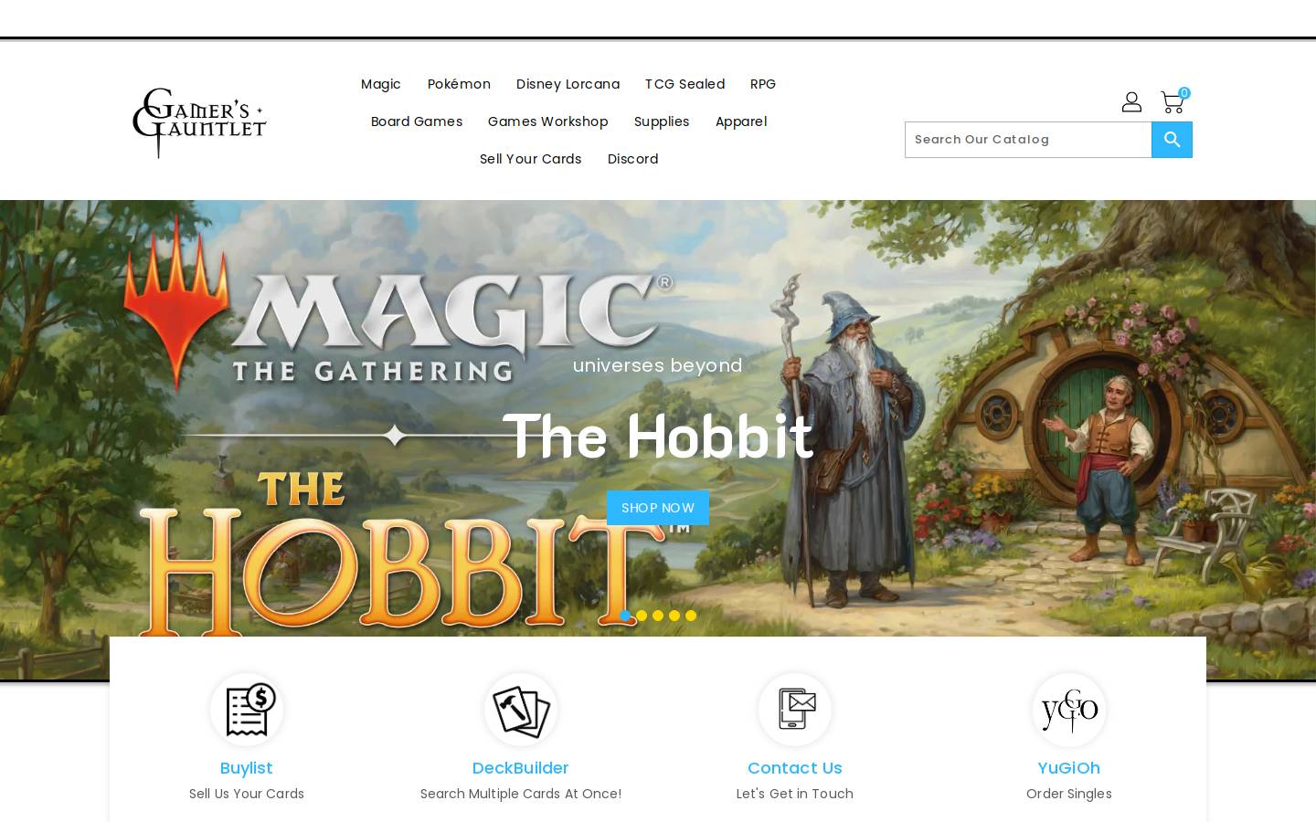 gamersgauntlet.net homepage screenshot