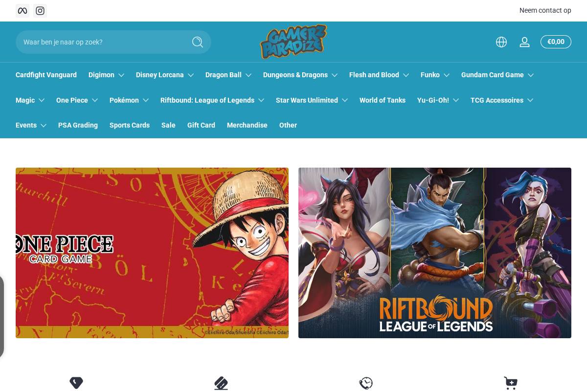 Gamerzparadize homepage screenshot