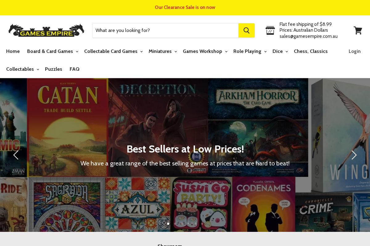 Games, Hobbies & Collectables Retailer. homepage screenshot