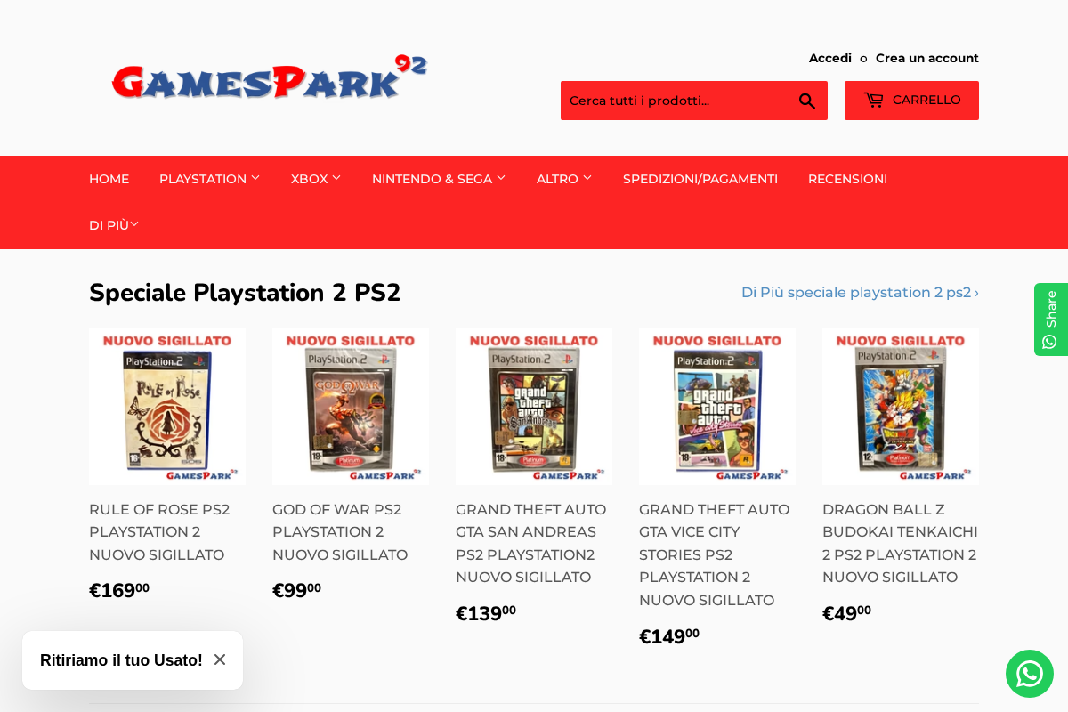 Gamespark92 homepage screenshot