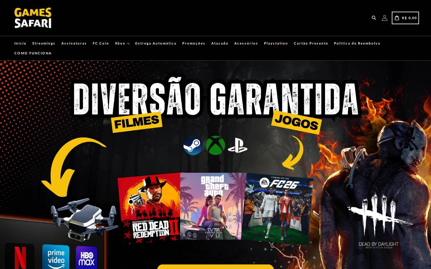 gamessafari.com.br homepage screenshot