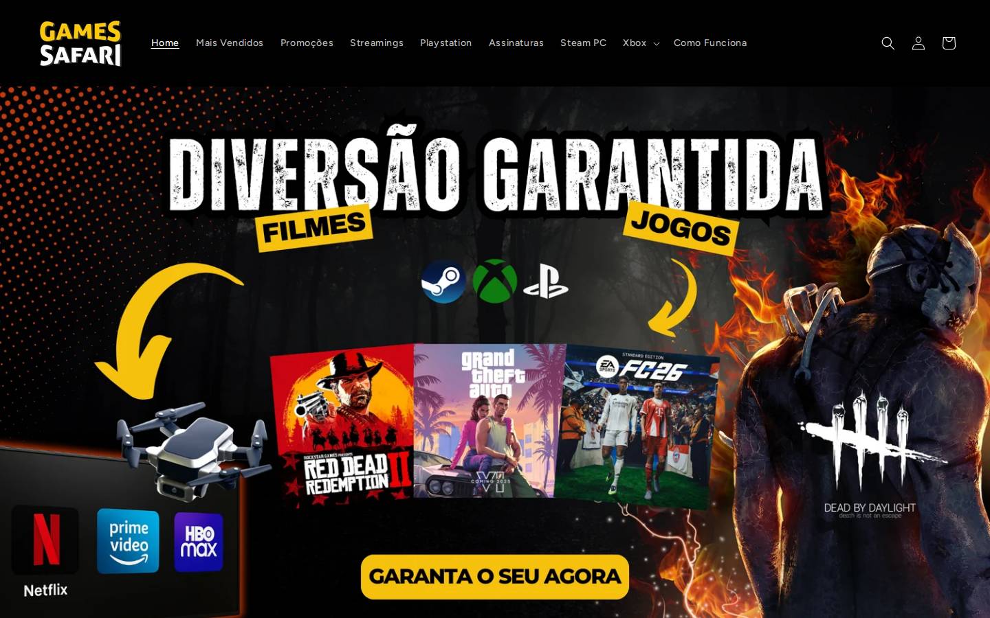 gamessafari.com homepage screenshot