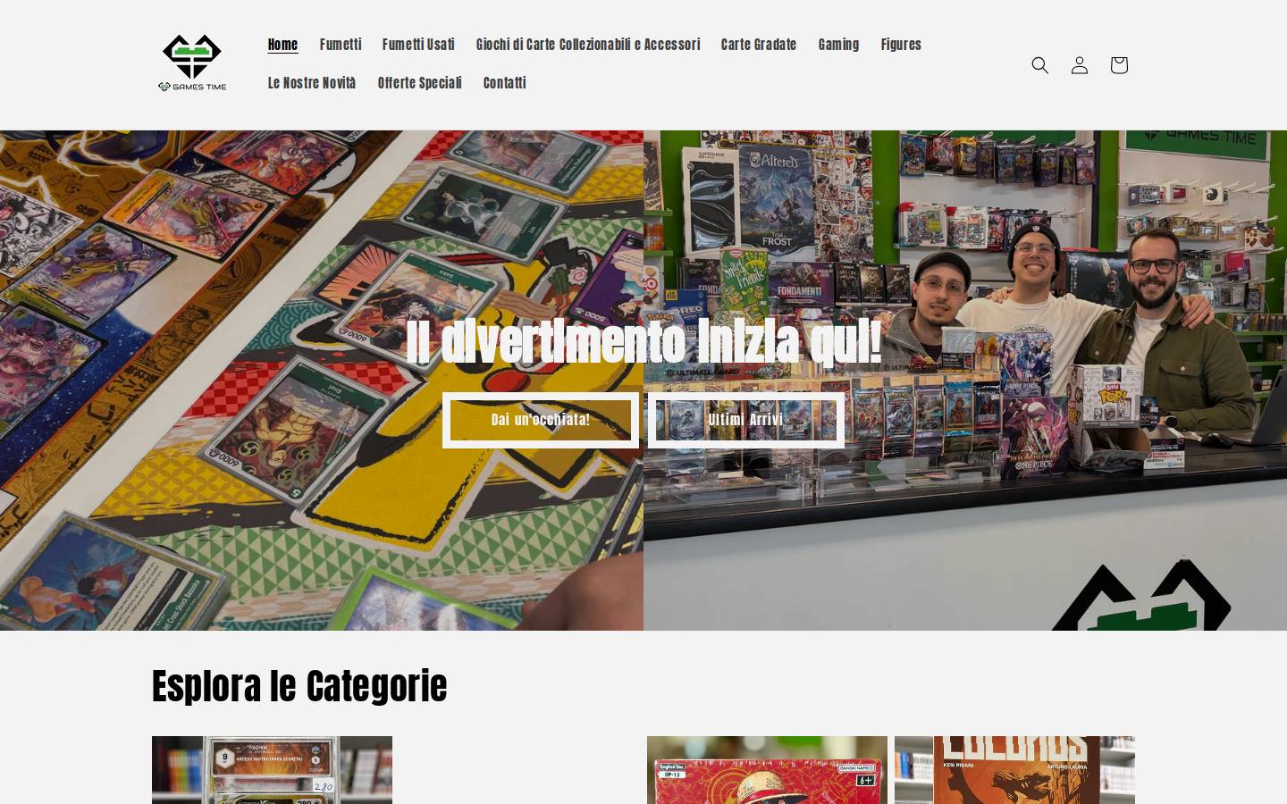 gamestimecorciano.com homepage screenshot