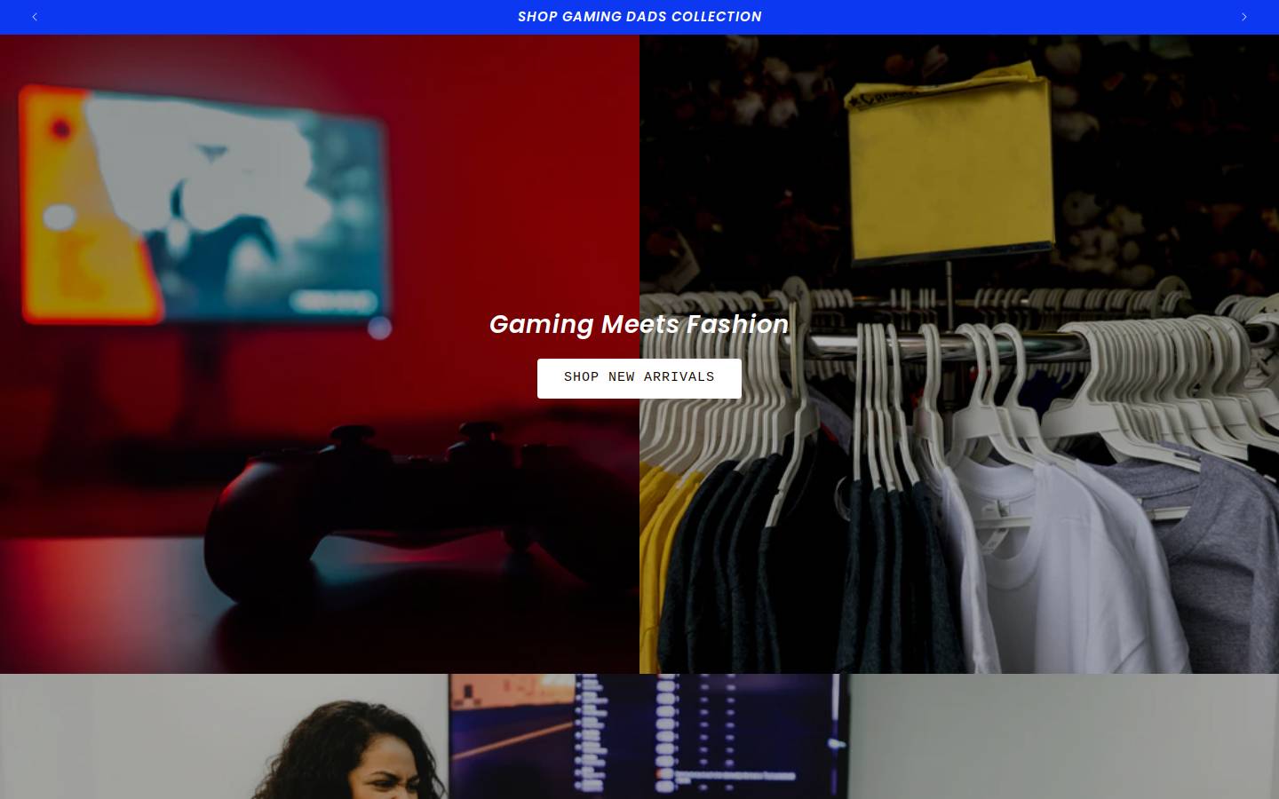 gamingapparel.shop homepage screenshot