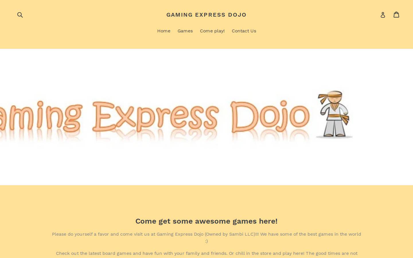 gamingexpressdojo.com homepage screenshot