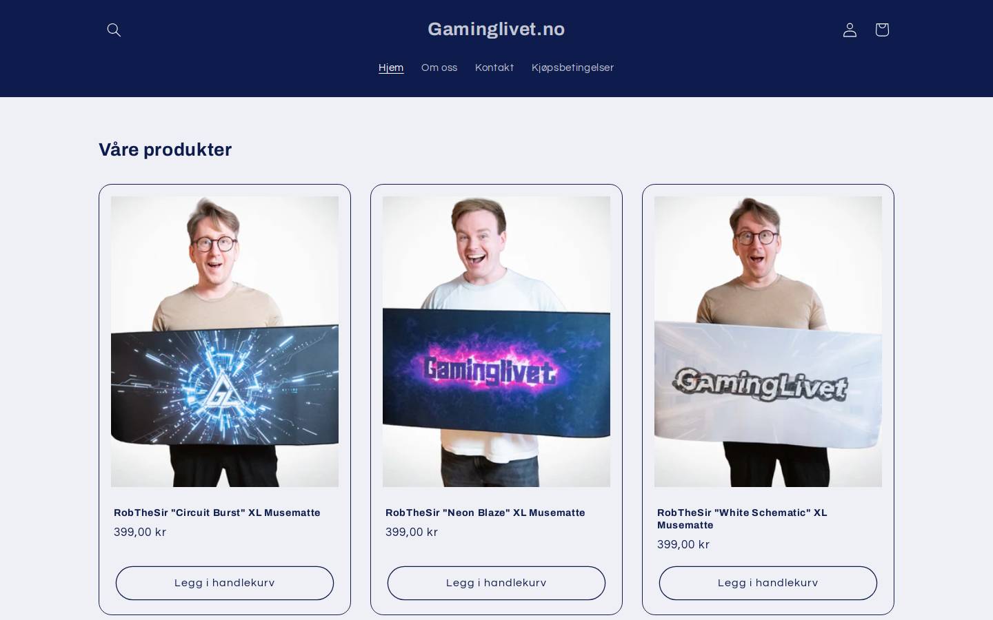gaminglivet.no homepage screenshot