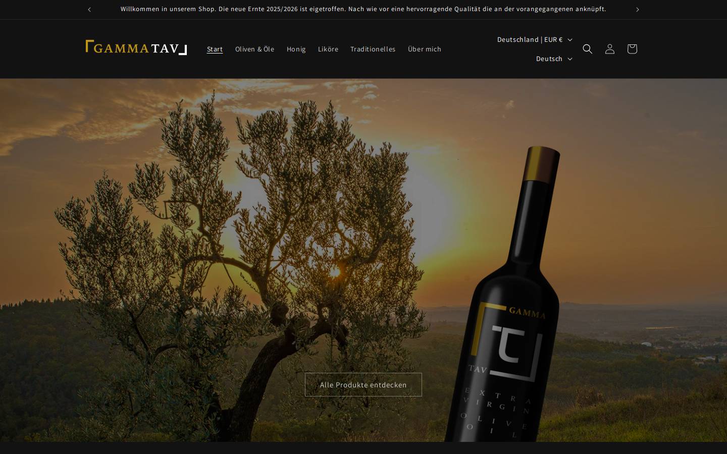 gamma-tav.de homepage screenshot