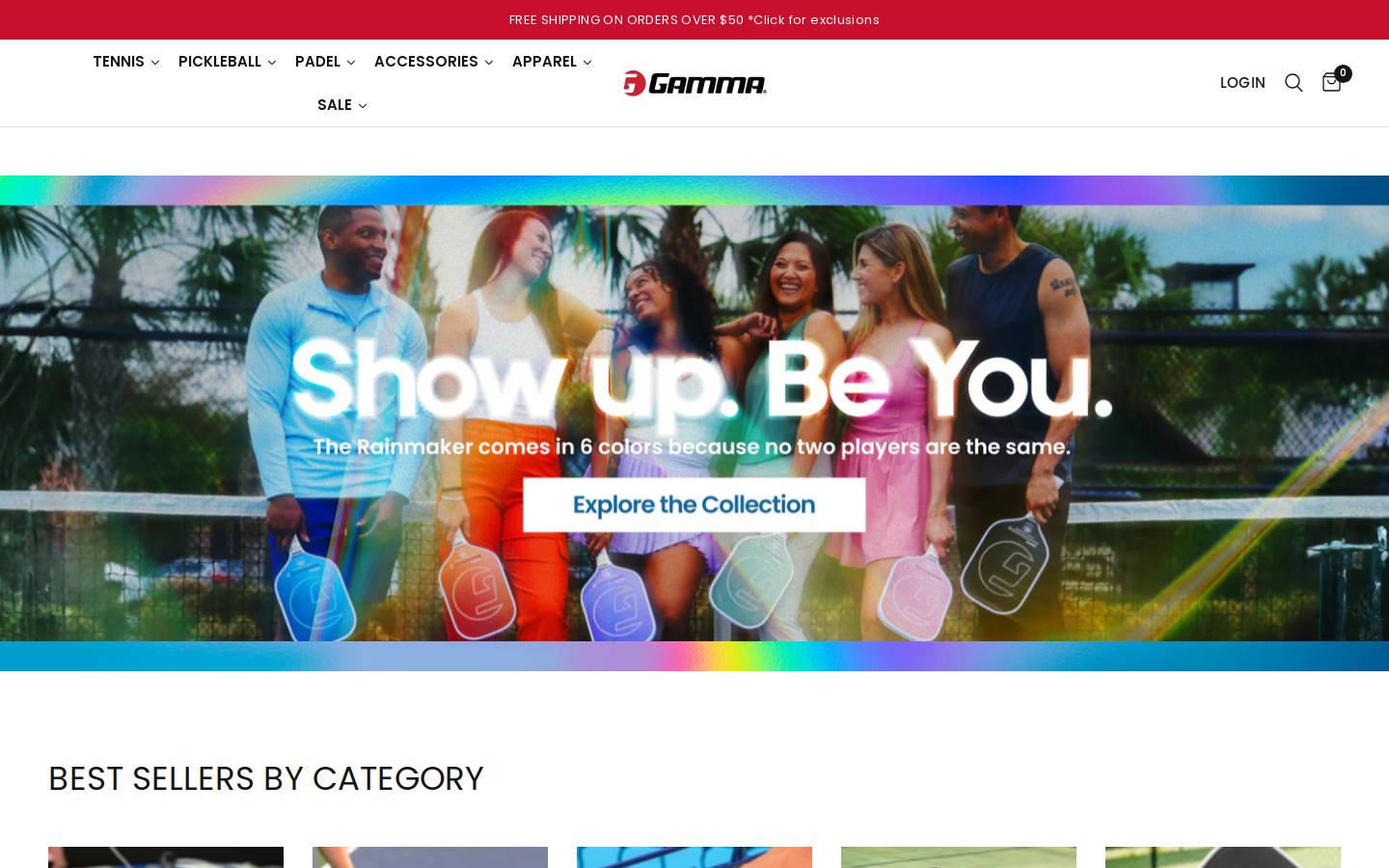 Gamma Sports - #1 Tennis Strings In The World homepage screenshot