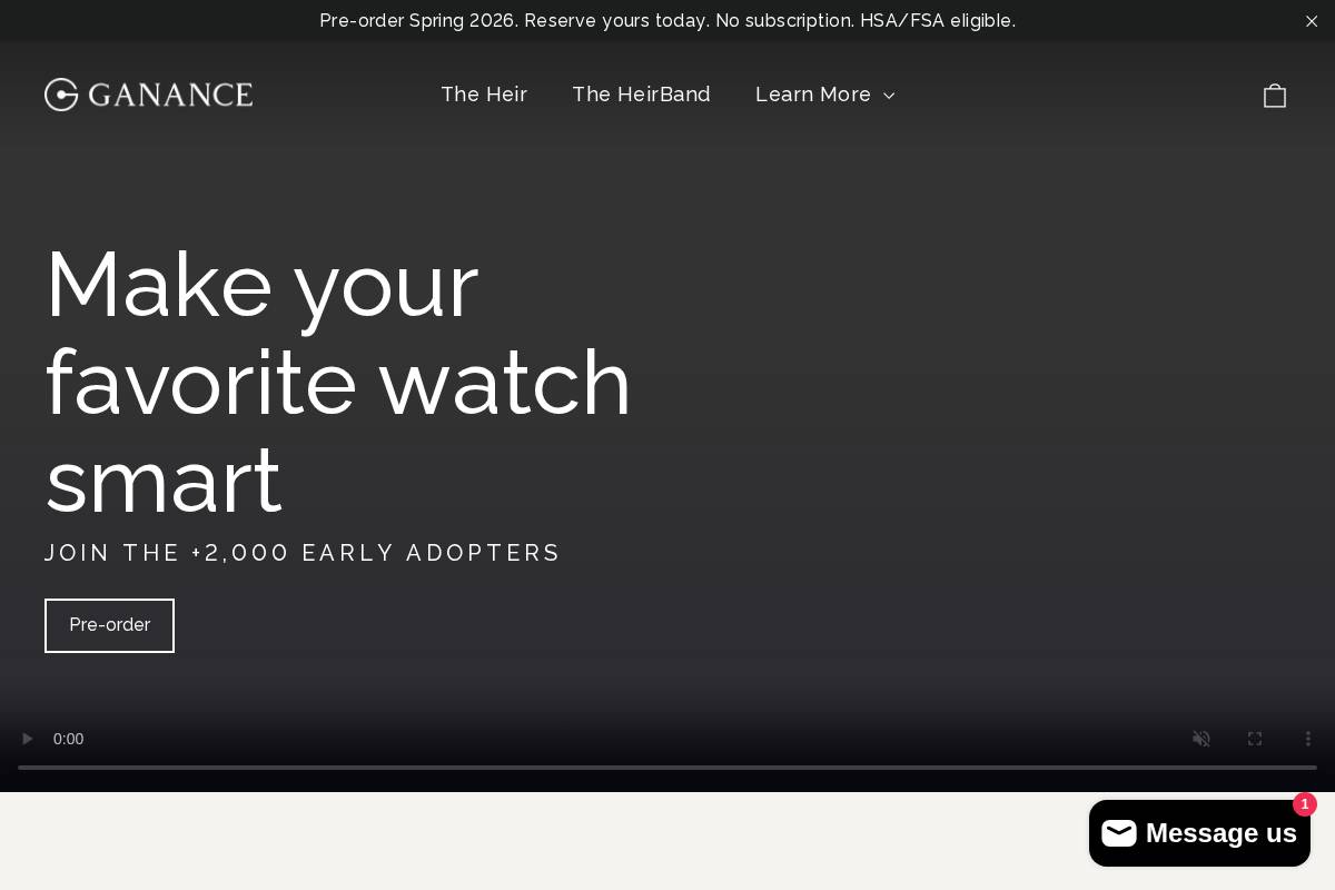 ganance.com homepage screenshot