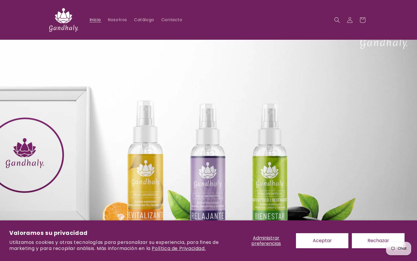 gandhaly.com homepage screenshot