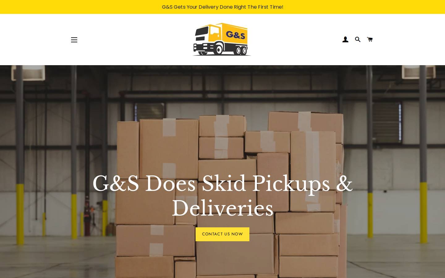 gandslogistics.ca homepage screenshot