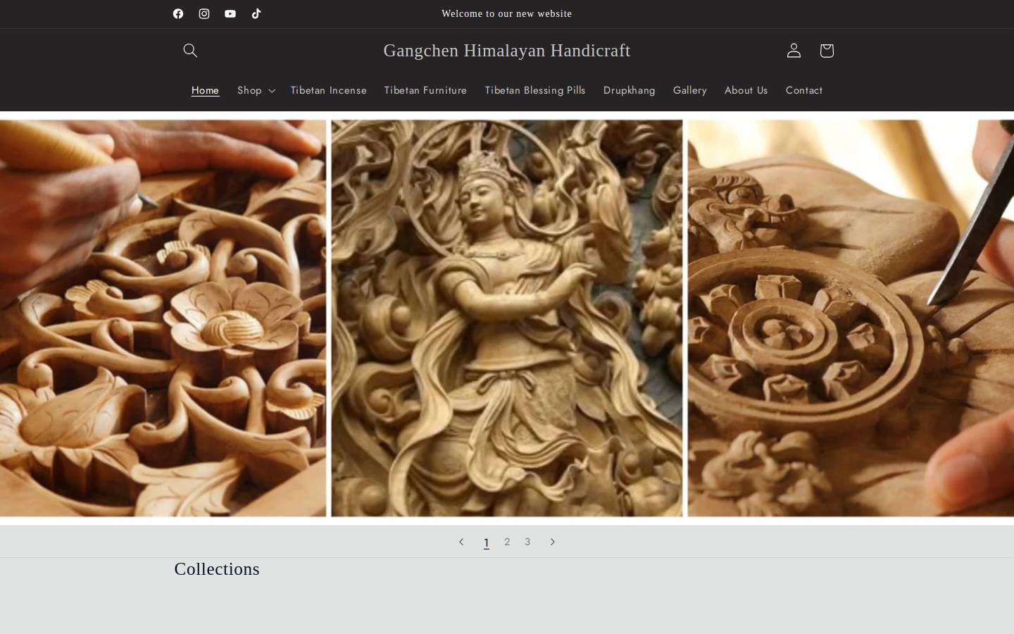gangchencraft.com homepage screenshot