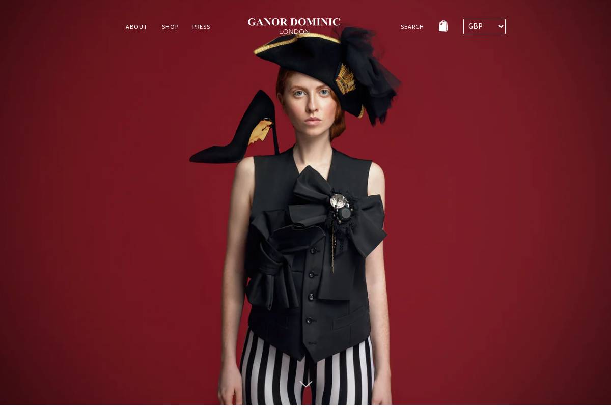 Ganor Dominic homepage screenshot