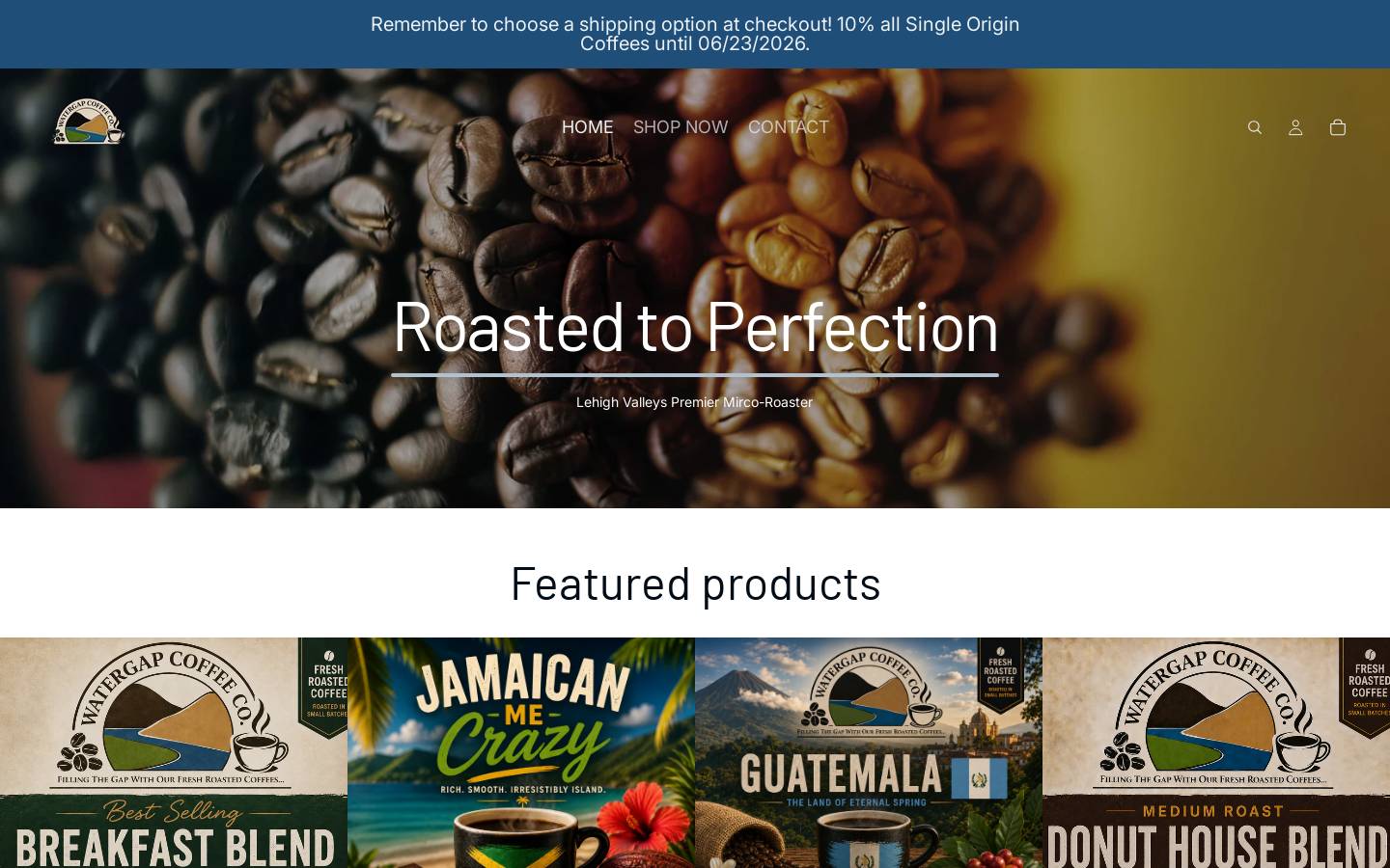 gapcoffee.com homepage screenshot