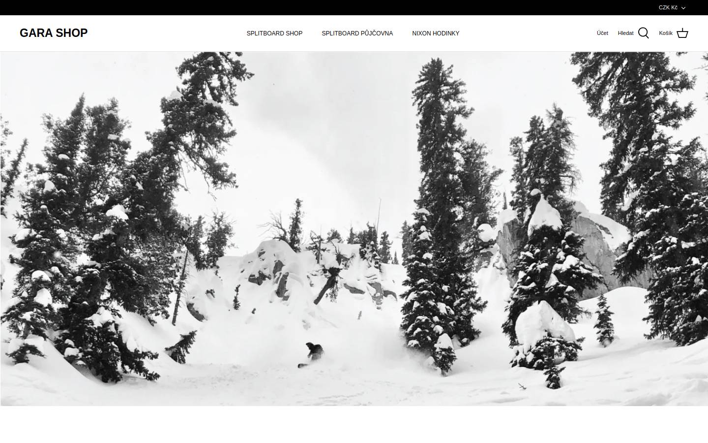 gara.cz homepage screenshot