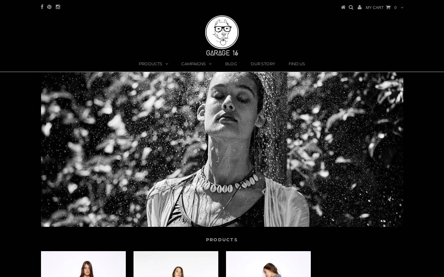 garage16.com.au homepage screenshot