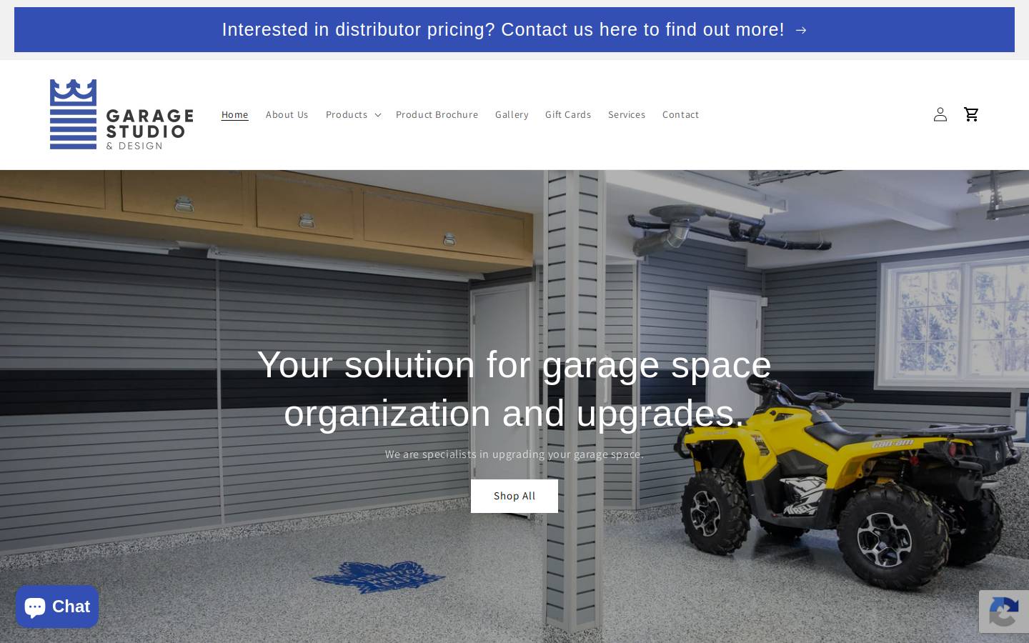 garagestudiodesign.com homepage screenshot
