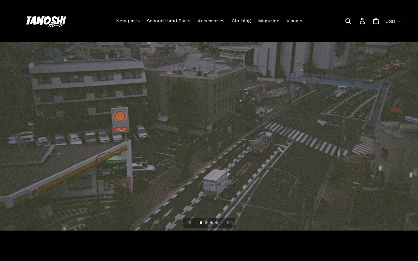 garagetanoshi.com homepage screenshot