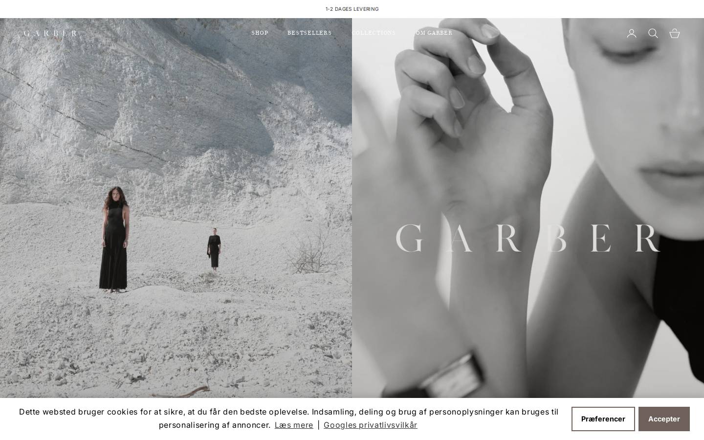 Garber homepage screenshot