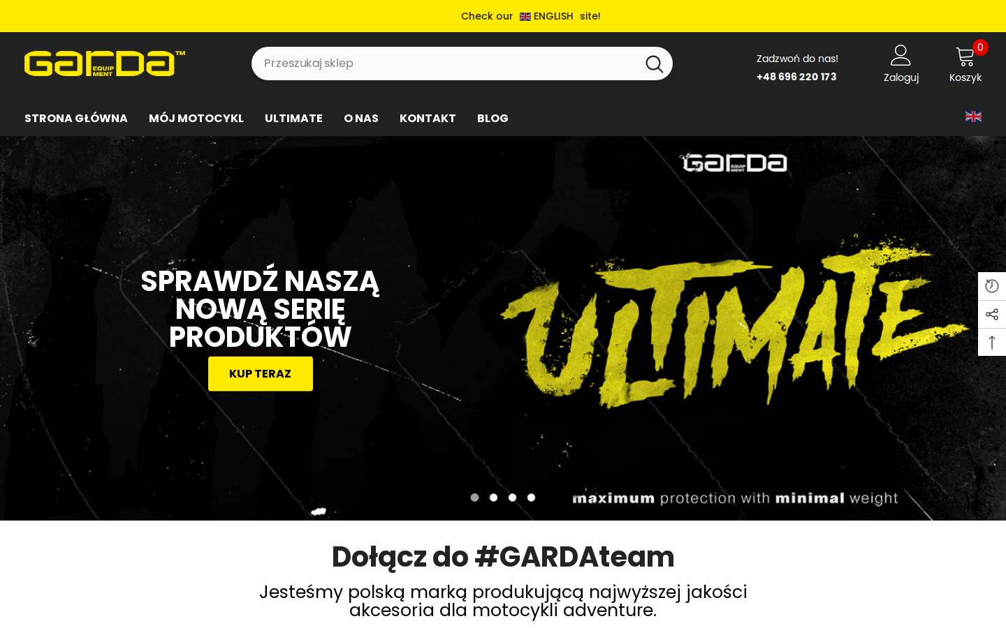 garda-moto.pl homepage screenshot