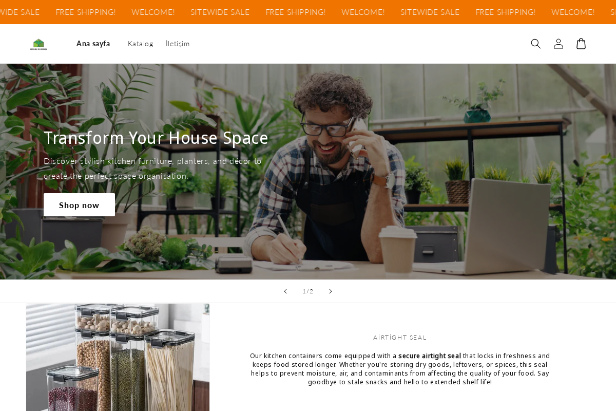 Garden Decoration homepage screenshot