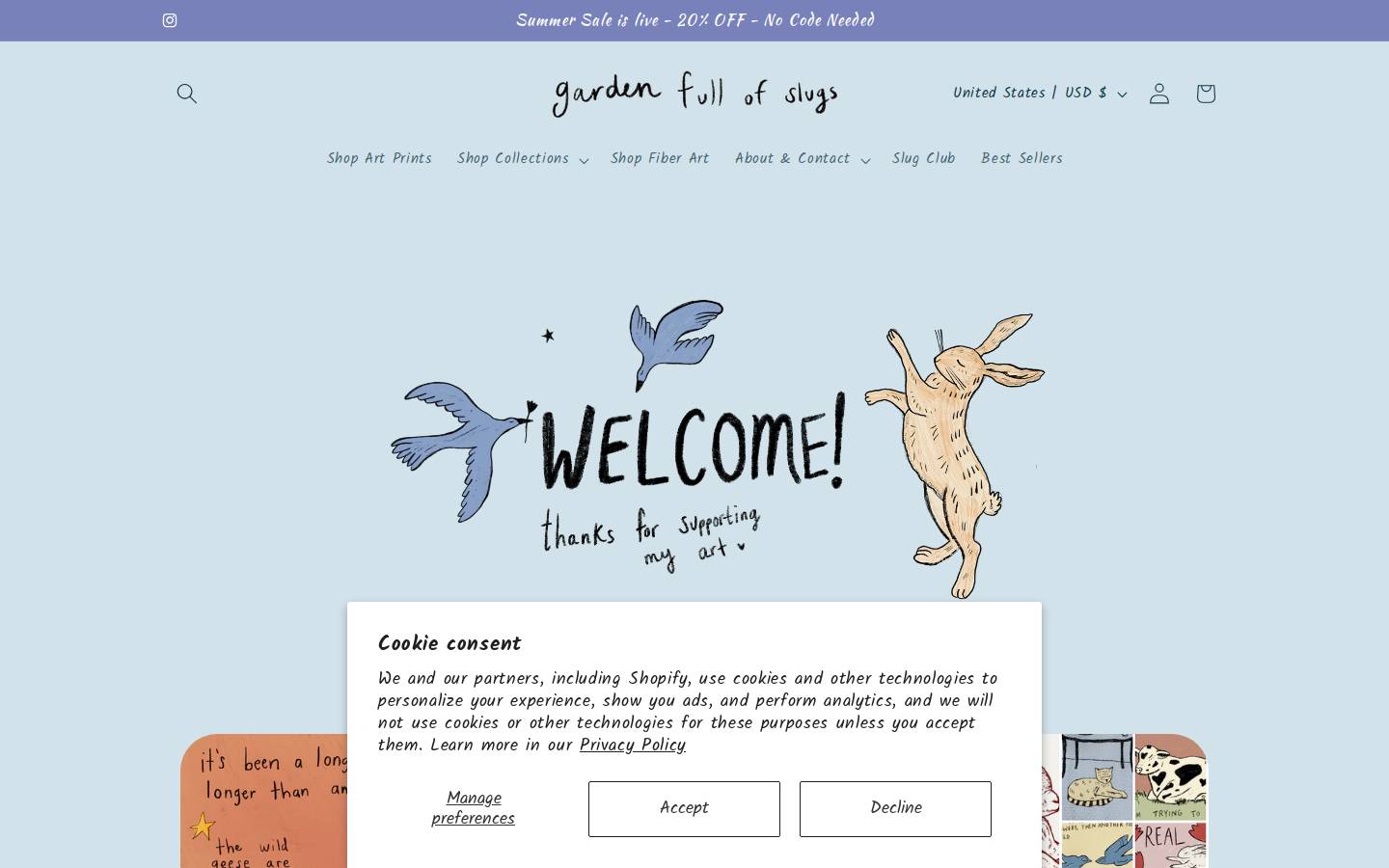 gardenfullofslugs.com homepage screenshot
