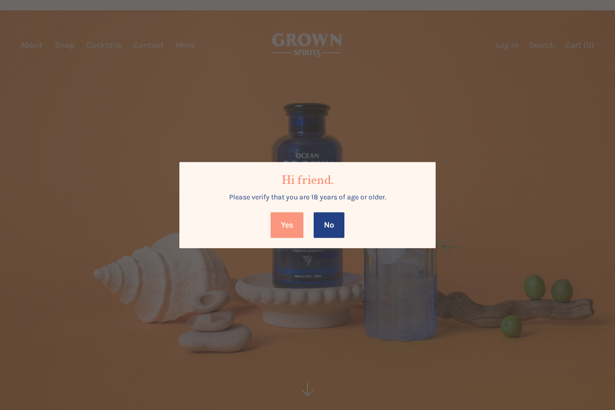 gardengrowngin.com.au homepage screenshot